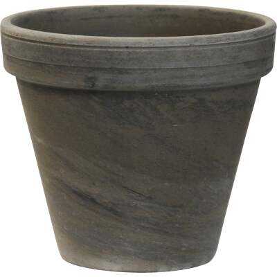 Ceramo 5-1/4 In. H. x 6 In. Dia. Dark Basalt Clay Standard Flower Pot